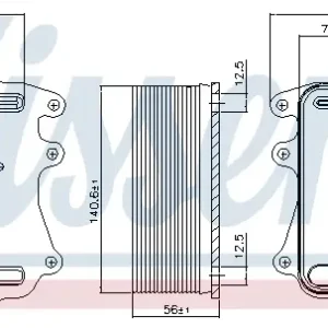 Preis Gesenkt NISSENS 90908 - Ölkühler, Automatikgetriebe - ** FIRST FIT **
