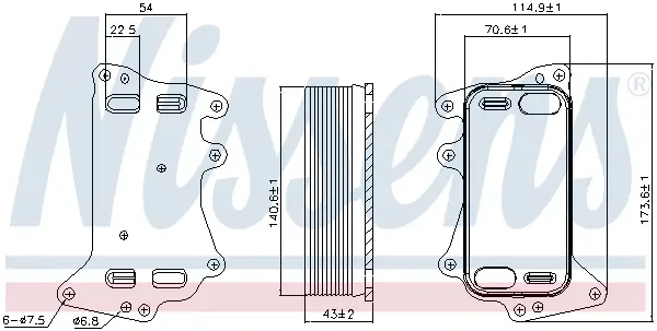 Sichere Zahlung NISSENS 90903 - Ölkühler, Automatikgetriebe - ** FIRST FIT **