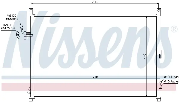 Direktkauf NISSENS 940014 - Kondensator, Klimaanlage