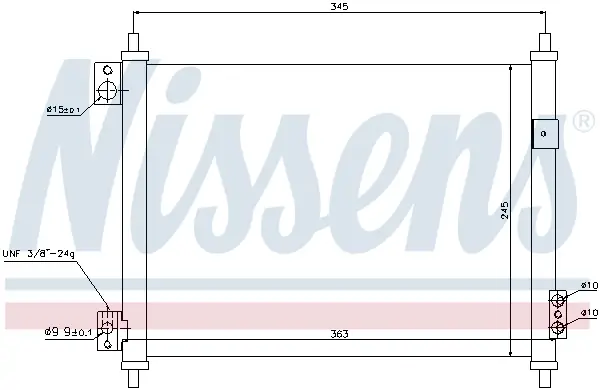 Neue Ware NISSENS 940078 - Kondensator, Klimaanlage