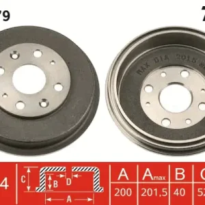 Highlight TRW DB4279 - Bremstrommel