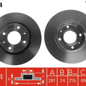 Beliebt TRW DF4054 - Bremsscheibe