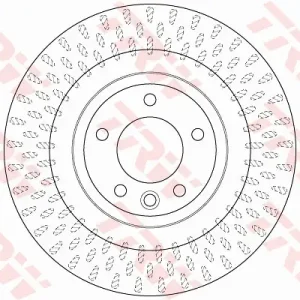 Begrenztes Angebot TRW DF6528S - Bremsscheibe - TRW SINGLE