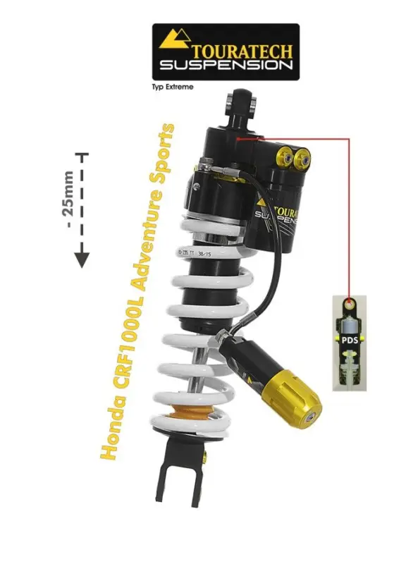Jetzt Bestellen Touratech Suspension Tieferlegung -25mm Honda CRF1000L Adventure Sports (2018-), Typ Extreme