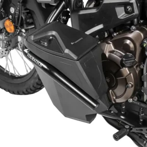 Motorrad Werkzeugbox mit Motorsturzbügel - komplett - Edelstahl, schwarz für Yamaha Ténéré 700 (-2024) Beliebt