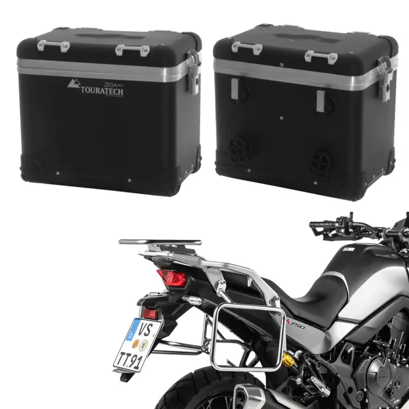 Neue Kollektion Motorrad Alukoffer System ZEGA Pro für Honda XL750 Transalp