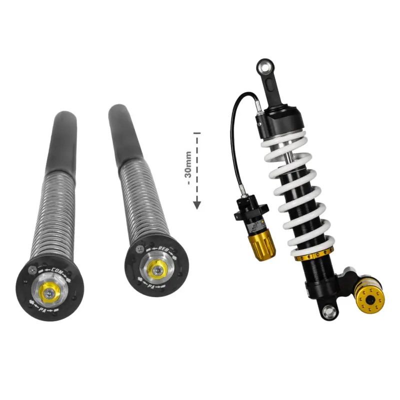 Touratech Suspension Tieferlegung SET um -30mm Cartridge Kit und Federbein Typ Extreme2 für BMW R12 G/S (2025-) Direktkauf