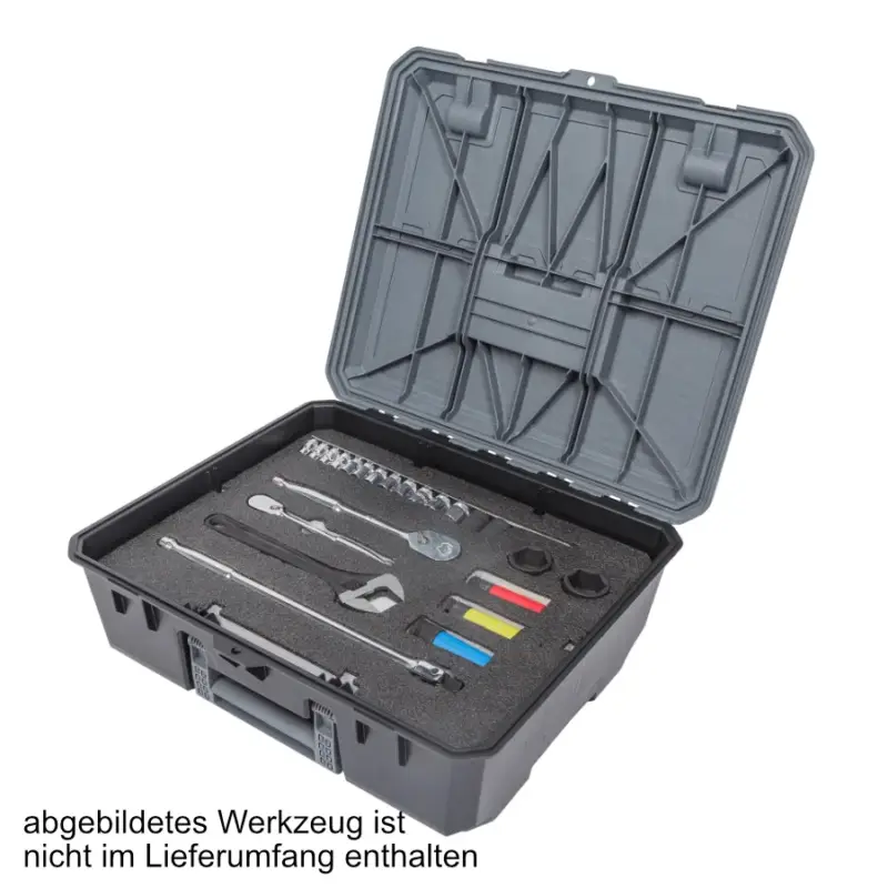 Echt DECKED D-Box für große Schubladen grau, - individueller Schaumstoff