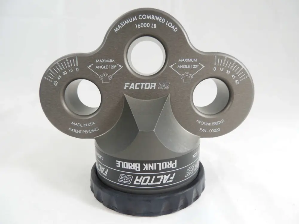 Schneller Versand "FACTOR 55" PROLINK BRIDLE WINCH SHACKLE MOUNT, GRAY