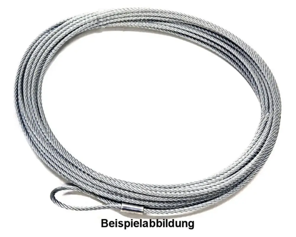 Zertifiziert WARN Stahlseil 15m x 6,3mm für AXON 55