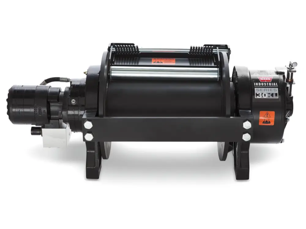 Schneller Versand WARN Winde Serie 30LP Hydr., 13,6 to. -lange Trommel-, mechanischer Freilauf