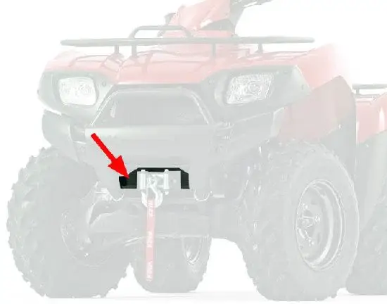 Nur Heute Seilwindenanbausatz Can-Am Bombardier 1000 4x4, 500 4x4, 800 4x4