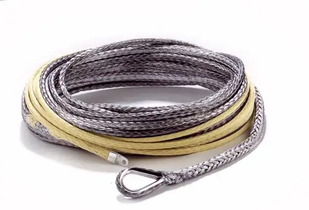 Schnäppchen Kunststoffseil Dynatec, MBK 90 kN 38m x 9mm, Ende mit Kabelschuh