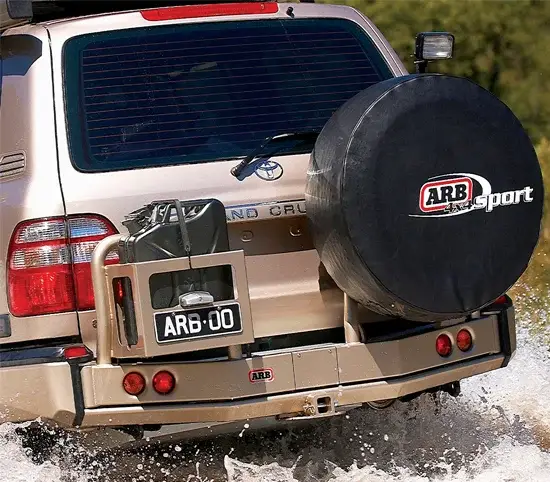 Heißes Angebot ARB Heckstoßstange Toyota J105 Starrachse, schwarz