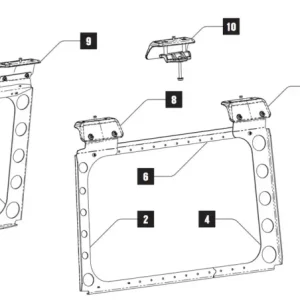 Nur Für Kurze Zeit Rhino Rack Montagepunkt außen, Jeep JL Backbone, hinten links, für 50-11RJLB1