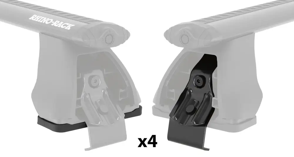 Fußkit für Rhino 2500 Multi Fit System 4 Klammern und 4 Gummiunterlagen Neu Im Sortiment