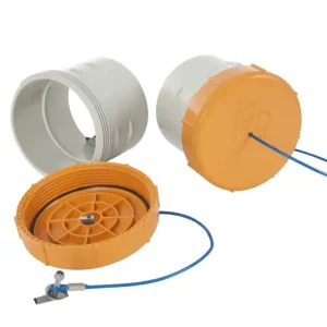 Markenprodukt Rhino Rack Rohrverschlußkappen (2),110mm ,mit Manschette, nicht abschließbar