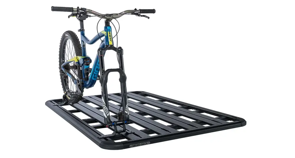 Aktuell Rhino Rack Thru Axle Fahrradträger für Pioneer Plattformen mit Zwifloc