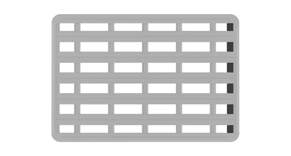 Preisknaller Rhino Rack Pioneer 6 Windschutzeinsätze Set für 1430mm breite Plattformen