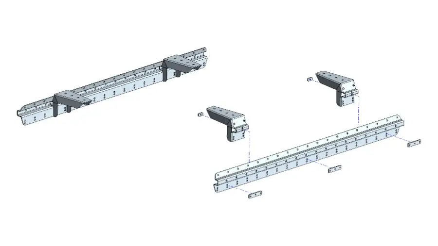 Muli-Rack Basisversion "flach" DoubleCab ohne Dachträger, inkl. Schraubensatz Rabatt
