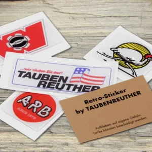 Top-Seller Retro Sticker-Set "Taubenreuther"