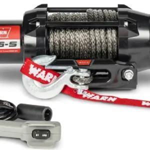 WARN Seilwinde R45-S 2041kg Zugkraft, mit 15m x 6,3mm Kunststoffseil Direktkauf