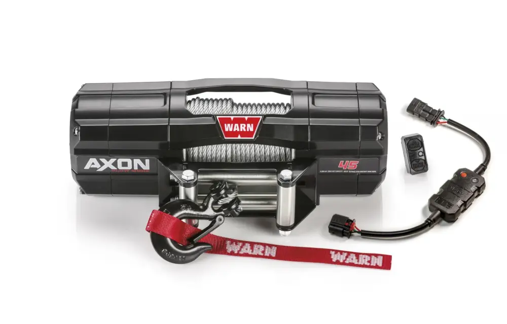 Ausverkauf WARN Seilwinde AXON 45 2041 kg Zugkraft, mit 15m Stahlseil
