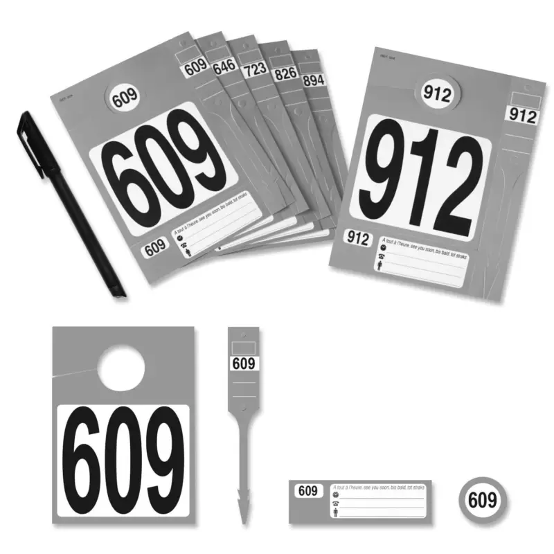 Heißes Angebot Leitzahlset 4-teilig zur Fahrzeugorganisation Nr.609 bis 912 Set mit 304 Stück