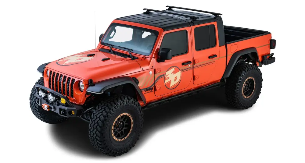Rabatt Rhino Rack Vortex Dachträger mit Halter für Jeep Gladiator JT Komplettpaket
