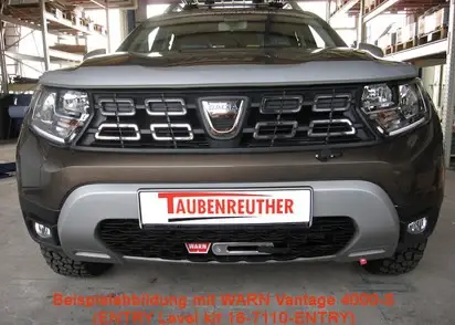 Letzte Chance SEILWINDENANBAUSATZ DACIA DUSTER BJ. 2010 - 09/2020, INKL. WARN AXON 55-S