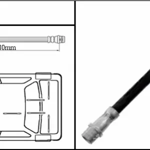 Preiswert Optimal Bremsschlauch Hinterachse VW, 1 Stück
