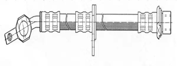 Neuheit Optimal Bremsschlauch Hinterachse Toyota, 1 Stück