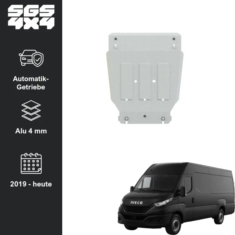 Unterfahrschutz Iveco Daily (ab 2019) Automatikgetriebe Aluminium 4 mm Highlight
