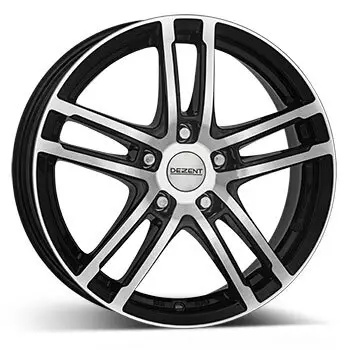 Markenprodukt 7 x 17 ET 49 DEZENT Felge für Ford Tourneo Connect in schwarz/poliert