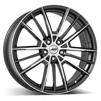 7,5 x 17 ET 40 AEZ Felge für Ford Tourneo Connect in gunmetal (dunkelgrau gebürstet)/poliert Finale Aktion