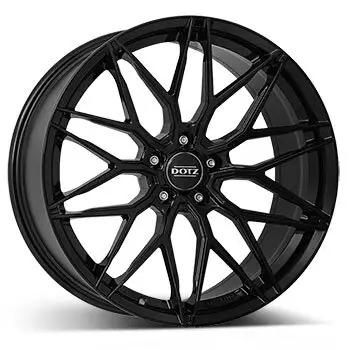8 x 18 ET 48DOTZ Felge für Suzuki SX4 4-Tür in schwarz Letzte Chance