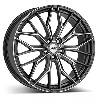 8 x 19 ET 35 AEZ Felge für Ford Transit Connect in gunmetal (dunkelgrau gebürstet)/poliert Preisknaller