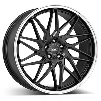 8,5 x 19 ET 35 DOTZ Felge für Ford Tourneo Connect in gunmetal (dunkelgrau gebürstet)/poliert lip Beliebt
